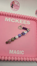 Purple santa bagcharm