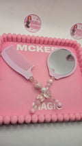 Mirror and comb set