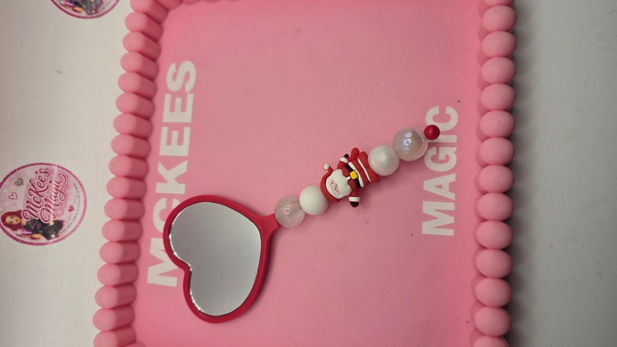 Santa mini mirror